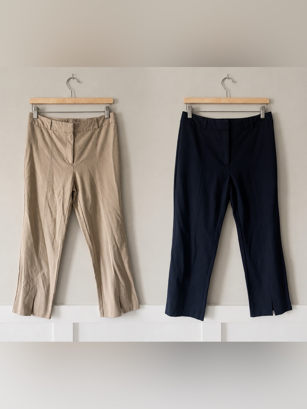 J McLaughlin Women’s Dress Pants Bundle Size 8 Beige & Navy Career Office Slacks